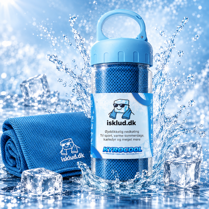Isklud Kyrocool kølende håndklæde i blå – produktbillede